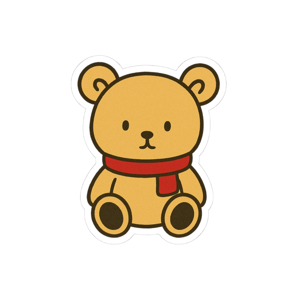 Scarf Bear Kiss-Cut Sticker