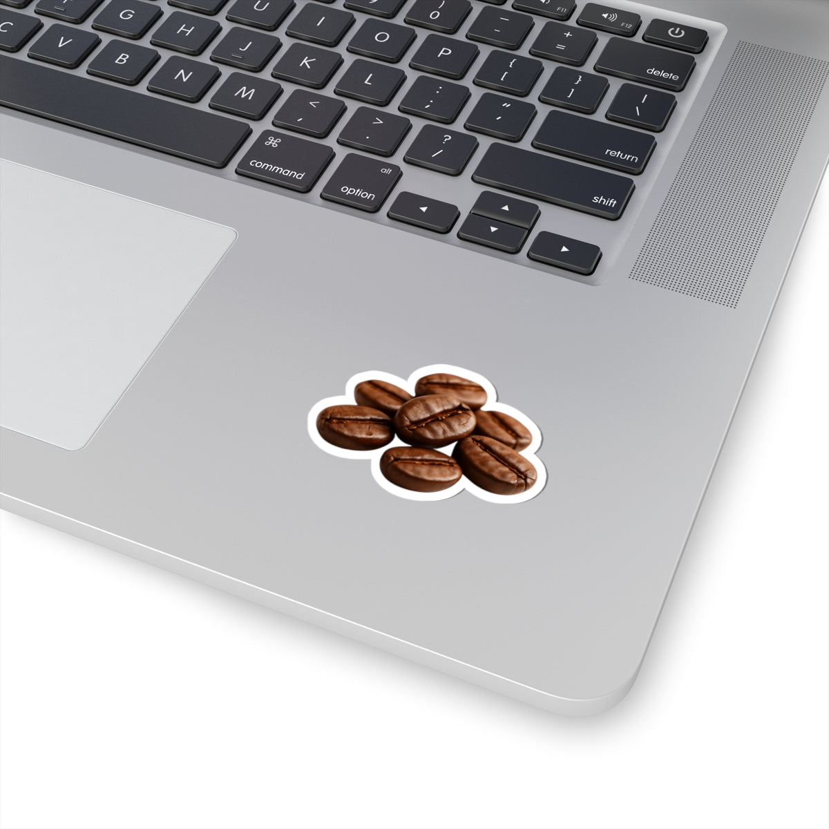 Coffee Beans, Grounded Kiss-Cut Sticker