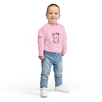 Cute Teddy Bear Toddler Sweatshirt — Pink Bow Cozy Kids Pullover