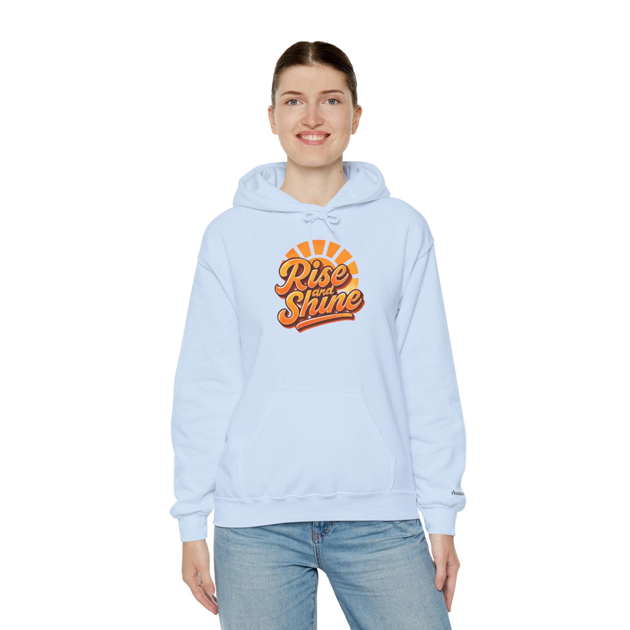 Hooded Sweatshirt - Rise and Shine Good Vibes