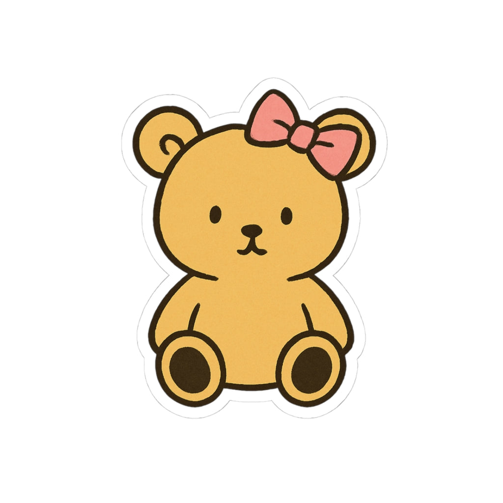 Bow Bear Kiss-Cut Sticker
