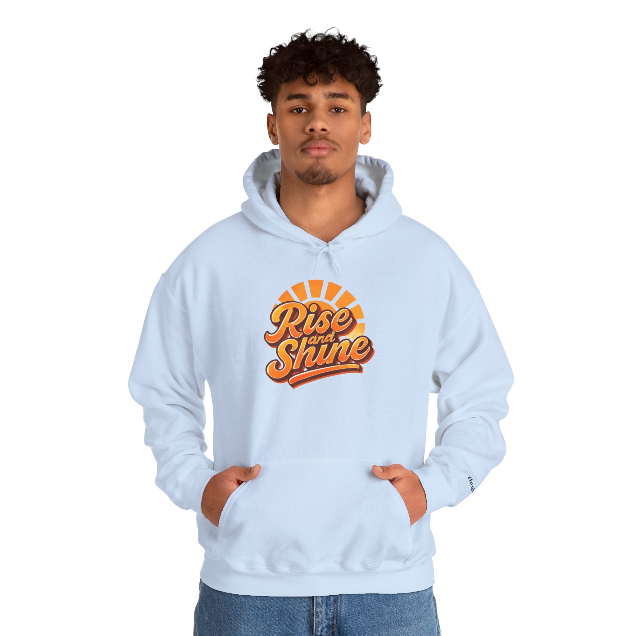 Hooded Sweatshirt - Rise and Shine Good Vibes