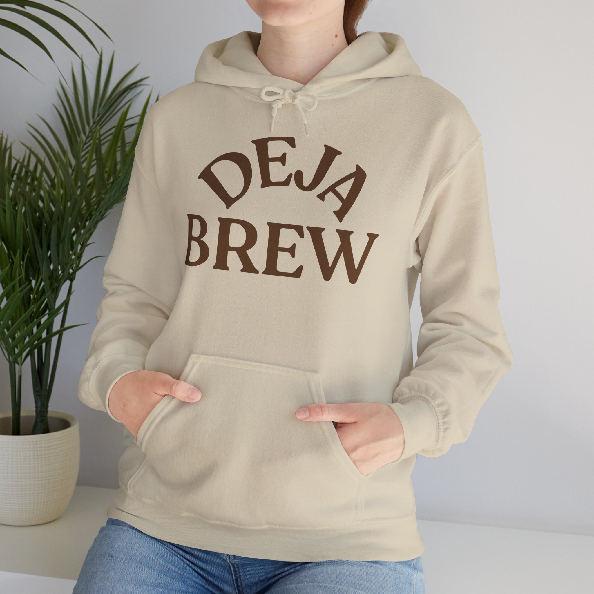 Deja Brew Hoodie — Cozy Coffee Lover Pullover