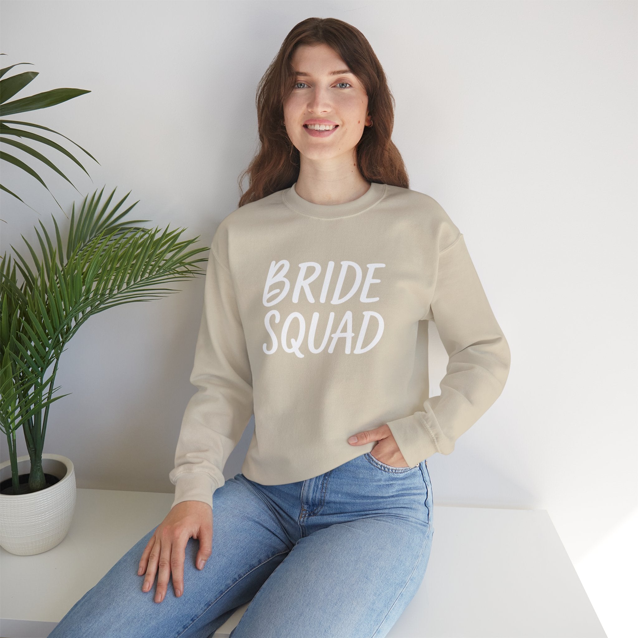 Bride Squad, Unisex Heavy Blend™ Crewneck Sweatshirt