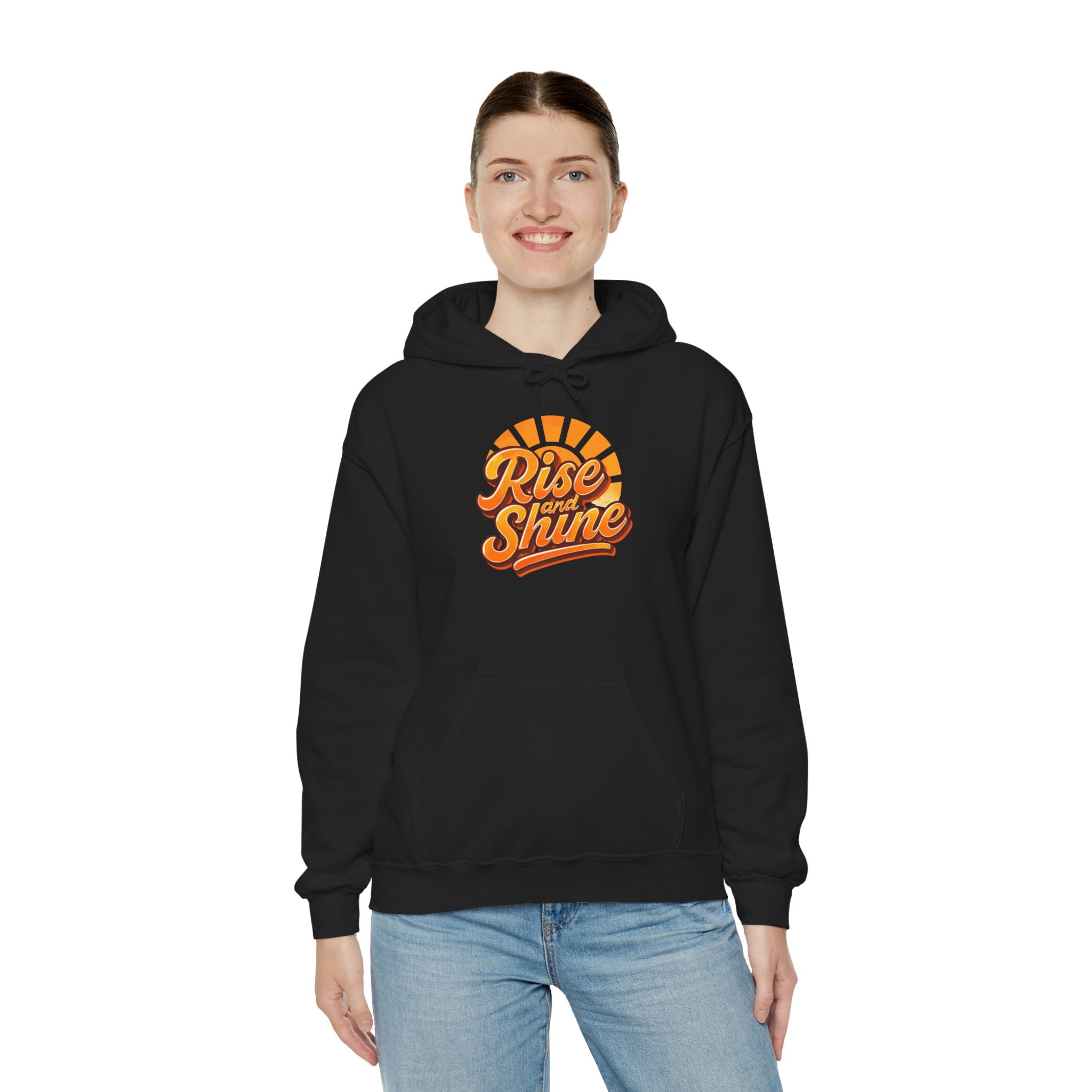 Hooded Sweatshirt - Rise and Shine Good Vibes