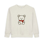 Cute Teddy Bear Toddler Sweatshirt — Red Scarf, Cozy Kids Pullover